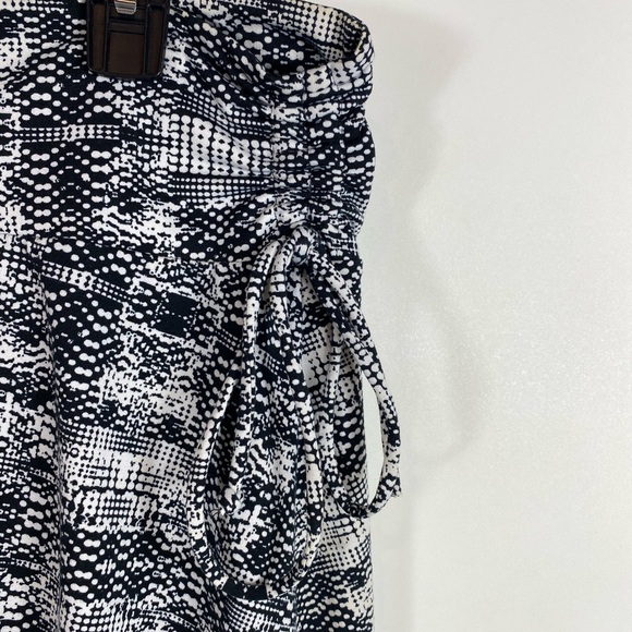 Soybu black print elastic waist skirt large - Picture 3 of 7